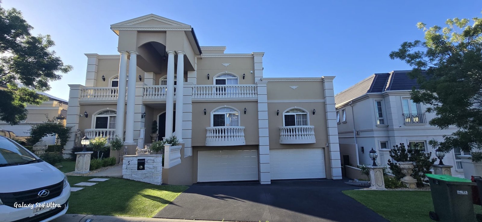 Exterior painting modern house
